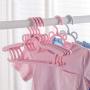 Sock Hanger Childrens Hanger Child Baby NewbornHanger BabyClothes Hanging RetractableMultifunction Clothes Hanging Hanger Household Clothes Drying Rack (Color : Pink, Size : 28-37184cm)