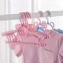 Sock Hanger Childrens Hanger Child Baby NewbornHanger BabyClothes Hanging RetractableMultifunction Clothes Hanging Hanger Household Clothes Drying Rack (Color : Pink, Size : 28-37184cm)