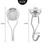 MHDMAG Swivel Swing Magnetic Hooks, Strong Refrigerator Hooks, Neodymium Magnet Hook for Picture Hanger, Grill, BBQ, Home, Kitchen, Office, Garage or Warehouse (4pack G25) MHDMAG Swivel Swing Magnetic Hooks, Strong Refrigerator Hooks, Neodymium Magnet Hook for Picture Hanger, Grill, BBQ, Home, Kitchen, Office, Garage or Warehouse (4pack G25)