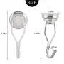 MHDMAG Swivel Swing Magnetic Hooks, Strong Refrigerator Hooks, Neodymium Magnet Hook for Picture Hanger, Grill, BBQ, Home, Kitchen, Office, Garage or Warehouse (4pack G25)