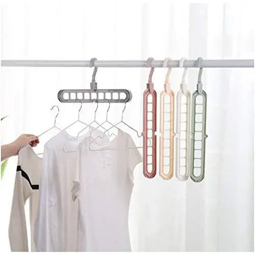 10pcs Random Color Space Saver Saving Wonder Metal Magic Hanger Clothes Closet Organize Hook 10pcs Random Color Space Saver Saving Wonder Metal Magic Hanger Clothes Closet Organize Hook