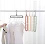 10pcs Random Color Space Saver Saving Wonder Metal Magic Hanger Clothes Closet Organize Hook