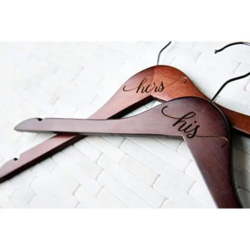 Personalized, Engraved Wedding Dress Hanger by Left Coast Original Personalized, Engraved Wedding Dress Hanger by Left Coast Original