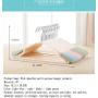 JF Hanger no Trace Wide Shoulder Plastic Hanger Clothes Trousers Rack Non-Slip Drying Rack Plastic (Color : Blue)
