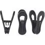 Tissir Plastic Hanger Clips, 24pc Black Clothes Clips - Strong Pinch Grip Finger Clips for Plastic Clothes Hangers Tissir Plastic Hanger Clips, 24pc Black Clothes Clips - Strong Pinch Grip Finger Clips for Plastic Clothes Hangers