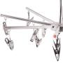 Stainless Steel Foldable Portable Home Outdoor Camping Travel Clothes Hanger Hook Shirts Sweaters Dress Drying Rack Underwear Hanging Dryer
