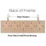 Rustic Wall Mounted Coat Rack with 4 hanging hooks and. 31&quotx9" Holds 5 photos. Use as coat rack, hat organizer, key holder. Perfect for Entryway, Mudroom, Kitchen, Bathroom, Hallway, Foyer