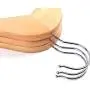 Wenje Wooden Coat Clothes Hangers with Non Slip Non-Slip Wooden Hangers Suit Hangers Clothes Hangers 5pcs 4422.52cm Wood