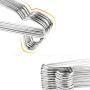 MEIYIN 10pcs Heavy Duty Chrome Stainless Steel Coat Jacket Clothes Hangers Outdoor Drying Rack with Hooks