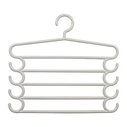 HJYPYJ Magic Hanger,Multi-Layer Multi-Functional Hanger Pants,Plastic Seamless Storage Artifact,Space-Saving Hanger Organizer Not Easy to Fall Off/White / 37.5x33.5cm HJYPYJ Magic Hanger,Multi-Layer Multi-Functional Hanger Pants,Plastic Seamless Storage Artifact,Space-Saving Hanger Organizer Not Easy to Fall Off/White / 37.5x33.5cm