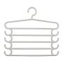 HJYPYJ Magic Hanger,Multi-Layer Multi-Functional Hanger Pants,Plastic Seamless Storage Artifact,Space-Saving Hanger Organizer Not Easy to Fall Off/White / 37.5x33.5cm