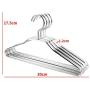 10 Space Aluminum Childrens Clothes Hangers,Silver