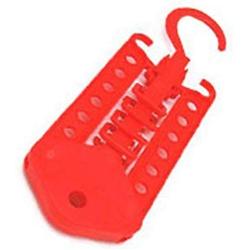 Leoie Multifunctional Folding Hanger for Clothes Belt Tie Organize red 10.532cm