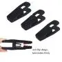 Wonck Black Velvet Hanger Clips 20 Pack, Pants Hangers Velvet Clips for Skirts, Strong Finger Perfect for Thin Velvet Hangers
