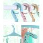 Cabilock Clothes Hanger 4pcs Creative 8 Clips Wind Buckle Multi-Purpose Hanger Plastic Clothes Drying Rack Socks Underwear Drying Rracks(Assorted Color)