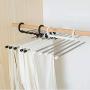 KYCPTNFJ Multi-Functional Pants Rack Shelves Portable 5 in1 Stainless Steel Wardrobe Clothes Hanger Storage Drying Hanger