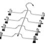 5pcs 4 Layers Stainless Steel Multifunctional Clothes Hangers Pants Storage Hangers Cloth Rack Multilayer Storage Cloth Hanger