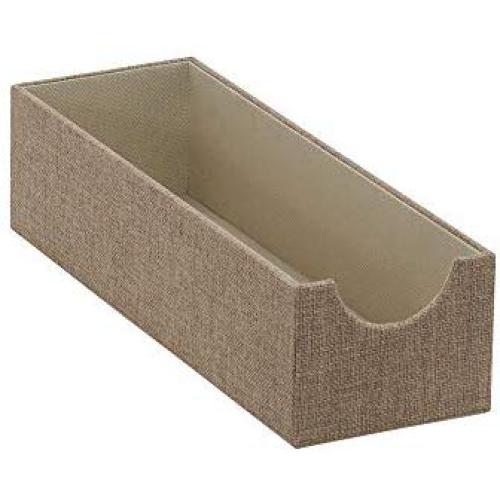 Household Essentials Brown 720-1 Deep Drawer Organizer Boxes for Storage | 12 in x 4 in x 3.13