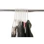 50pc White Tubular Clothes Hanger Set ? Space Saving - Perfect for Dresses and Blouses - Work Great for Shirts, T-Shirts and Scarves - with Transparency App Bar Code