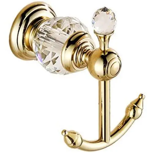 OWOFAN Towel Hook Clothes Rack Hanger Wall Hooks Kitchen Bathroom Luxury Accessories, Gold HK-25 OWOFAN Towel Hook Clothes Rack Hanger Wall Hooks Kitchen Bathroom Luxury Accessories, Gold HK-25