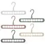 10pcs Random Color 9 Holes Clothes Hanger Plastic Storage Rack Wardrobe Clothing Organizer Coat Hook 10pcs Random Color 9 Holes Clothes Hanger Plastic Storage Rack Wardrobe Clothing Organizer Coat Hook