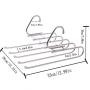 HJYPYJ Magic Hanger,Non-Slip Fold Multifunctional Hanger Pants Rack,Telescopic Rod Space-Saving Organizer Hanger Durable/As Shown / 33x26x18cm