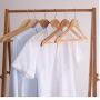 5pcs Random Color Non-Slip Trouser Bar Wooden Clothes Hangers Suit Jeans Pants Coat Shirts Hangers Clothes Hangers Clothes Storage Decoration