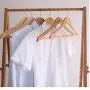 5pcs Random Color Non-Slip Trouser Bar Wooden Clothes Hangers Suit Jeans Pants Coat Shirts Hangers Clothes Hangers Clothes Storage Decoration