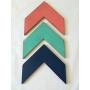 Decorative Wood Chevron Arrows (Customizable) - Set of 3 (Hangers included)