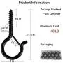 Beheno 20 PCS Q-Hanger, Screw Hooks for Outdoor String Lights, Safety Buckle Design, Easy Release Beheno 20 PCS Q-Hanger, Screw Hooks for Outdoor String Lights, Safety Buckle Design, Easy Release