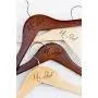 5 Personalized, Engraved Wedding Dress Hangers by Left Coast Original