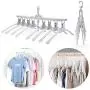 8-in-1 Clothes Hangers Plastic Protable flodable Multi-Function Retractable Rotatable Non-Slip Suit Hangers Wet and Dry Dual-use Save Space Travel Standard Clothes Hangers for Kids, Adults 8-in-1 Clothes Hangers Plastic Protable flodable Multi-Function Retractable Rotatable Non-Slip Suit Hangers Wet and Dry Dual-use Save Space Travel Standard Clothes Hangers for Kids, Adults