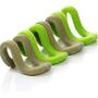 20pcs Random Color Creative Mini Flocking Clothes Hanger Wardrobe Anti-Clip Space Save Clothing Hook for Home or Travel Use