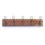 Laser cut decorative coat rack, wall hanger, sacred geometry, hexagonal pattern