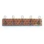 Laser cut decorative coat rack, wall hanger, sacred geometry, hexagonal pattern