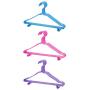 10pcs Random Color 38cm Durable Closet Adult Skirt Dress Clothes Hangers, with Trouser Bar Hook Non-Slip Rack