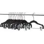 Home-it 12 PACK baby hangers with clips BLACK baby Clothes Hangers Velvet Hangers use for skirt hangers Clothes Hanger pants hangers Ultra Thin No Slip kids hangers Home-it 12 PACK baby hangers with clips BLACK baby Clothes Hangers Velvet Hangers use for skirt hangers Clothes Hanger pants hangers Ultra Thin No Slip kids hangers