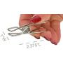 Home-X Stainless Steel Clothespins, Heavy-Duty Clothes Hangers, Set of 10