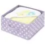 mDesign Soft Fabric Closet Storage Organizer Bin Boxes - Front Handle, for Cube Furniture Shelving Units Bedroom, Nursery, Toy Room - Polka Dot Print - 4 Pack - Light Purple/White mDesign Soft Fabric Closet Storage Organizer Bin Boxes - Front Handle, for Cube Furniture Shelving Units Bedroom, Nursery, Toy Room - Polka Dot Print - 4 Pack - Light Purple/White