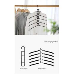 2PC Random Color Metal Clothes Hanger Decoration Rack- Multilayer Clothing Storage Rack T-Shirt Holder Wardrobe Storage Organizer Closet Space Saver