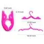 XREXS 10pcs Portable Travel Hangers Foldable Plastic Travel Suit Coat Clothes Hangers w Anti-slip Grooves (10pcs assorted colors)