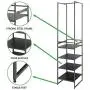 mDesign Modular Closet Organizer System, Vertical Storage Unit - Sturdy Steel Frame, Wood Shelves and Garment Rack for Bedroom, Hallway, Entryway, Closets, Set of 2 - Charcoal Gray/Black mDesign Modular Closet Organizer System, Vertical Storage Unit - Sturdy Steel Frame, Wood Shelves and Garment Rack for Bedroom, Hallway, Entryway, Closets, Set of 2 - Charcoal Gray/Black