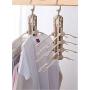 QIAN SHENG Space Saving Clothes Hangers 8 in 1,Multifunctional Smart Closet Premium Wardrobe Clothing Hangers for Heavy Coats,Pants,Underwear.