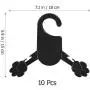 UEETEK Pet Clothes Hangers for Dog Cat Baby Toddler Small Coat Hanger Size S Pack of 10