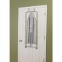 Household Essentials 144222 Over The Door Small Ironing Board With Iron Holder | Natural Cotton Cover