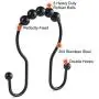Goowin Shower Curtain Hooks, 12 Pcs Shower Curtain Rings, Stainless Steel Roller Rust-Resistant Balance Sliding Anti-Drop Double Shower Hooks for Curtain Bathroom Shower Curtains (Black) Goowin Shower Curtain Hooks, 12 Pcs Shower Curtain Rings, Stainless Steel Roller Rust-Resistant Balance Sliding Anti-Drop Double Shower Hooks for Curtain Bathroom Shower Curtains (Black)