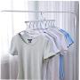 Travel Folding Hanger Plastic Pants Skirt Hangers Magic Space Saving Clothes Hangers for Suit Coat Pants Skirts Shorts