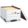 Bankers Boxes 703 Letter / Legal 10x12x15 Basic-Duty Storage & File Boxes w/ Lift-Off Lids (Pack of 10)