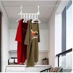 2pcs Multifunctional 360 Degree Rotation Multifunctional Foldable Sace Saving Wardrobe Clothes Hanger Decoration