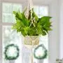 MerryNine Macrame Plant Hangers Set of 5 Indoor Wall Hanging Planter Basket Flower Pot Holder Boho Home Decor